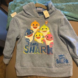 Toddler 2T baby shark sweatshirt - plays music!